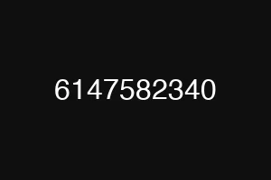 6147582340