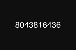 8043816436