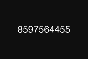 8597564455